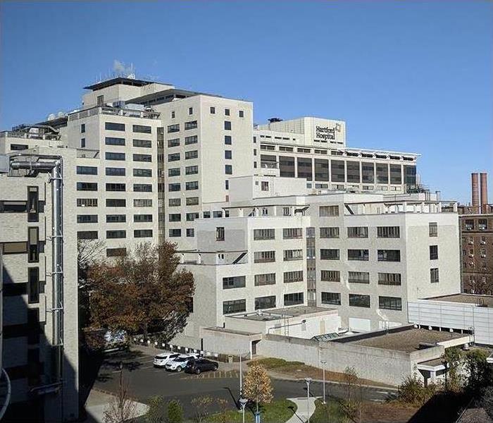 Exterior shot of Hartford Hospital building.